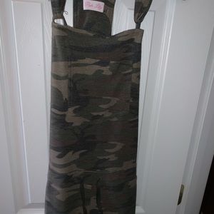 Pink Lilly Camo Overalls